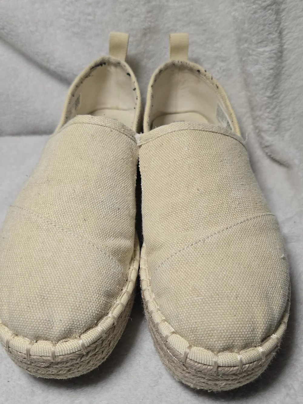 Toms Women’s Natural Canvas Espadrilles in Cream